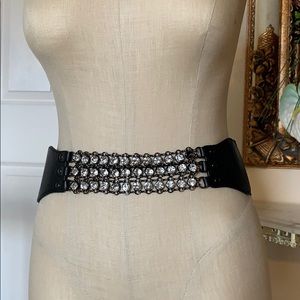 Express Chain Crystal Bedazzled Belt